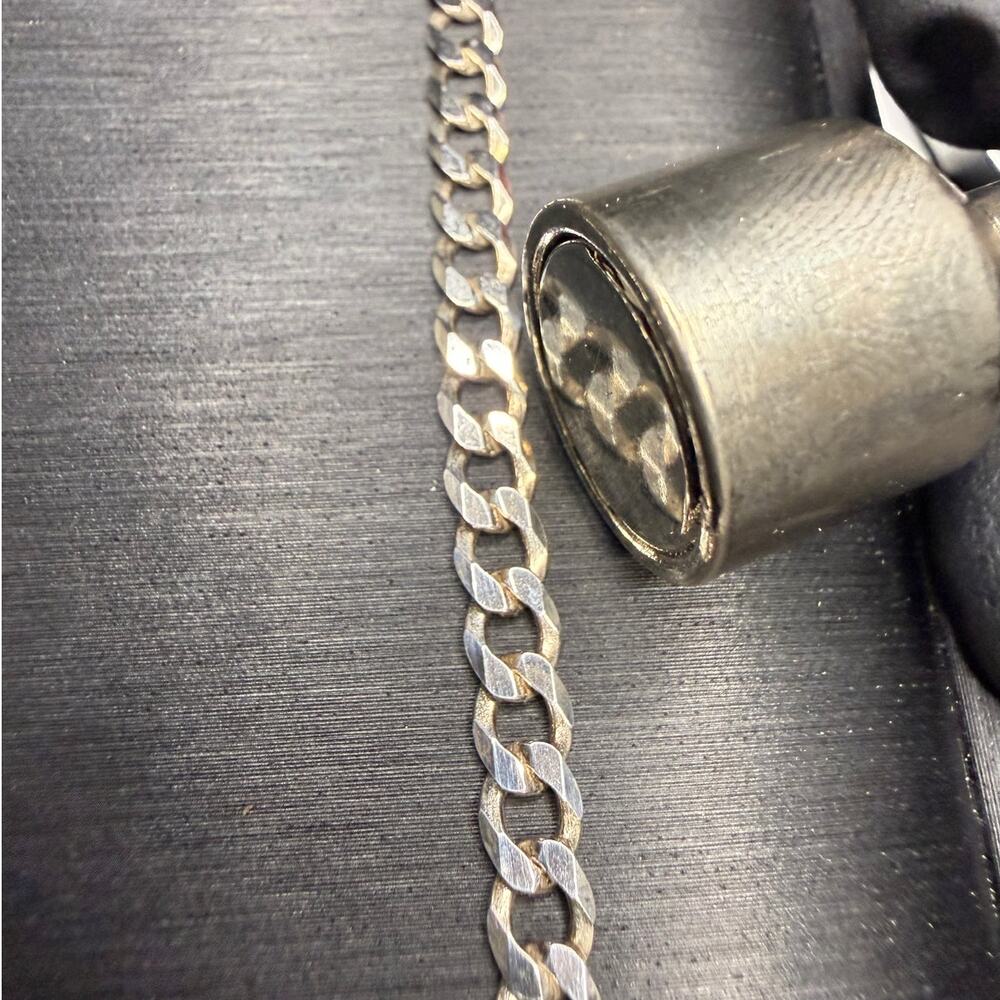Solid 925 Sterling Silver Miami Cuban Necklace 18" Long 4.75mm Wide 10 GRAMS - Picture 6 of 6